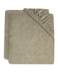 Lot de 2 housses pour matelas à langer éponge 50 x 70 cm