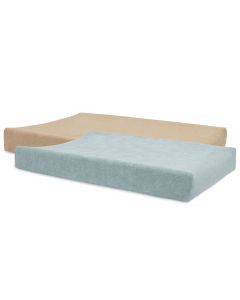 Lot de 2 housses pour matelas à langer éponge 50 x 70 cm