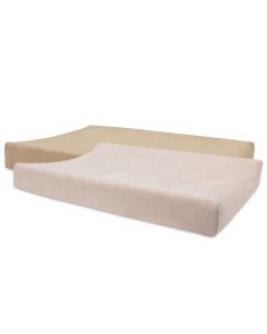 Lot de 2 housses pour matelas à langer éponge 50 x 70 cm