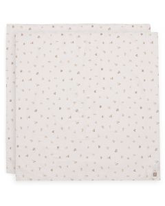 Lot de 2 langes coton large 115 x 115 cm