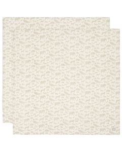 Lot de 2 langes coton large 115 x 115 cm