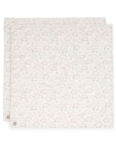 Lot de 2 langes coton large 115 x 115 cm