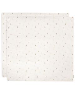 Lot de 2 langes coton large 115 x 115 cm