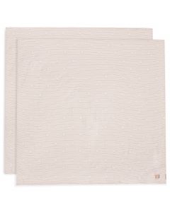 Lot de 2 langes coton large 115 x 115 cm