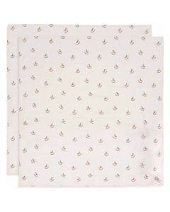 Lot de 2 langes coton large 115 x 115 cm