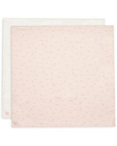 Lot de 2 langes coton large 115 x 115 cm