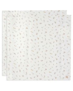 Lot de 2 langes coton large 115 x 115 cm