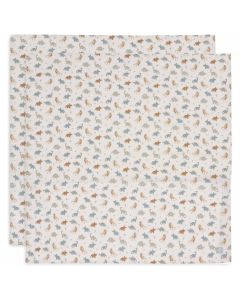 Lot de 2 langes coton large 115 x 115 cm