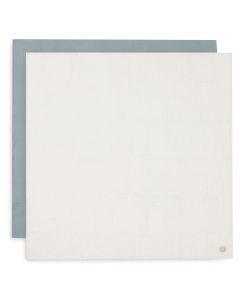 Lot de 2 langes coton large 115 x 115 cm