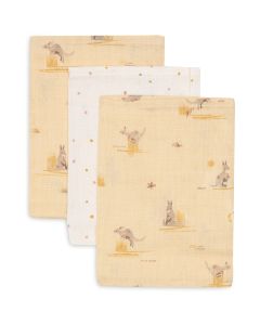 Lot de 3 gants de toilette coton