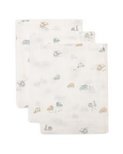 Lot de 3 gants de toilette coton