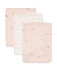 Lot de 3 gants de toilette coton