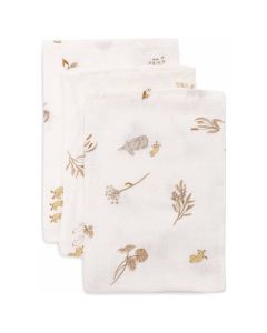 Lot de 3 gants de toilette coton