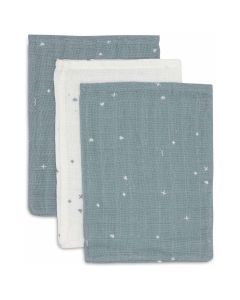 Lot de 3 gants de toilette coton