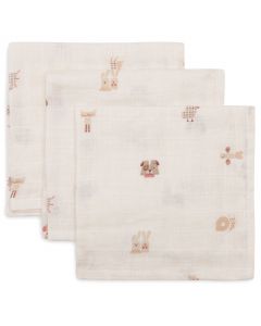 Lot de 3 serviettes coton 31 x 31 cm
