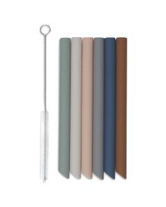 Lot de 6 pailles en silicone