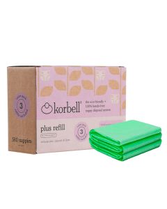 Lot de 3 recharges pour poubelle à couches Nappy Bin Plus 26 L