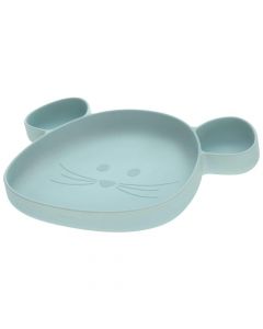 Assiette à compartiments en silicone