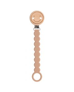 Attache-tétine bois/silicone