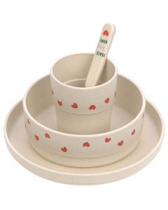 Coffret repas en PP/cellulose - 4pcs