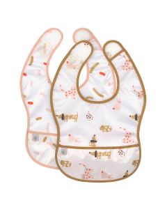 Lot de 2 bavoirs imperméables (6-24m)
