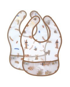 Lot de 2 bavoirs plastifié EVA
