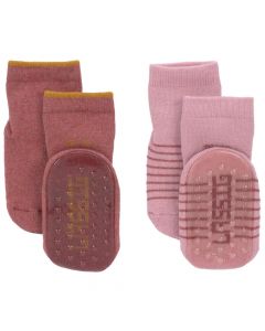 Lot de 2 paires de chaussettes antidérapantes - taille 19-22