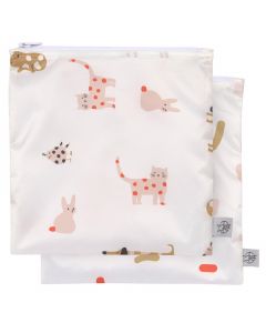 Lot de 2 pochettes pour snack