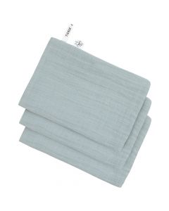 Lot de 3 gants de toilette en mousseline
