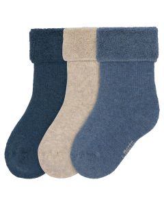 Lot de 3 paires de chaussettes bébé terry fleece - taille 15-18