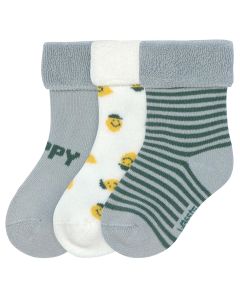 Lot de 3 paires de chaussettes bébé terry fleece - taille 15-18