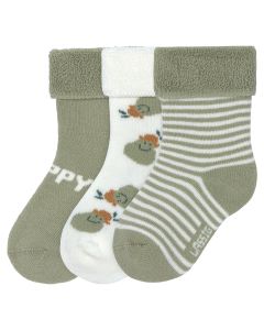 Lot de 3 paires de chaussettes bébé terry fleece - taille 15-18