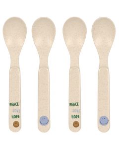 Lot de 4 cuillères en PP/Cellulose