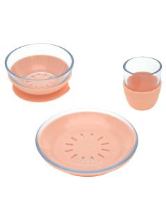 Set de vaisselle verre/silicone