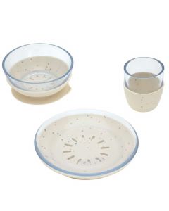 Set de vaisselle verre/silicone