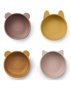 Lot 4 bols en silicone Iggy