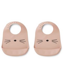 Lot de 2 bavoirs en silicone Tilda