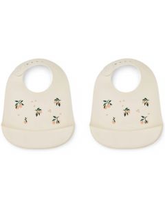 Lot de 2 bavoirs en silicone Tilda
