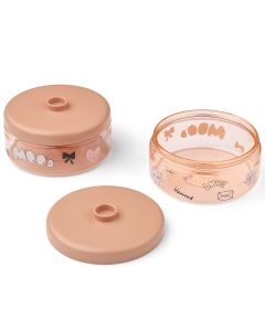 Lot de 2 boîtes à goûter empilables Dominique - 500 ml