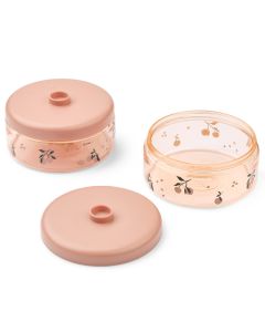 Lot de 2 boîtes à goûter empilables Dominique - 500 ml