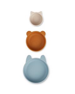 Lot de 3 bols en silicone Eddie