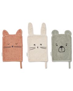 Lot de 3 gants de toilette Sylvestre