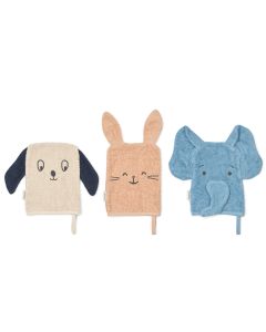Lot de 3 gants de toilette Sylvestre