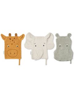 Lot de 3 gants de toilette Sylvestre
