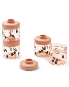 Lot de 4 boites à goûter empilable Dominique