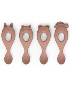 Lot de 4 cuillères en silicone Liva