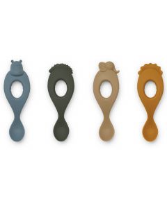 Lot de 4 cuillères en silicone Liva