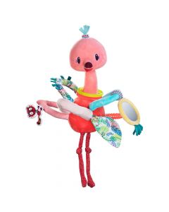 Hochet à poignées Anaïs le flamant rose