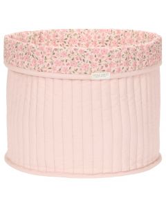 Grand panier de toilette rond réversible 30 x 25 cm