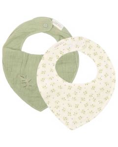 Lot de 2 bavoirs bandana